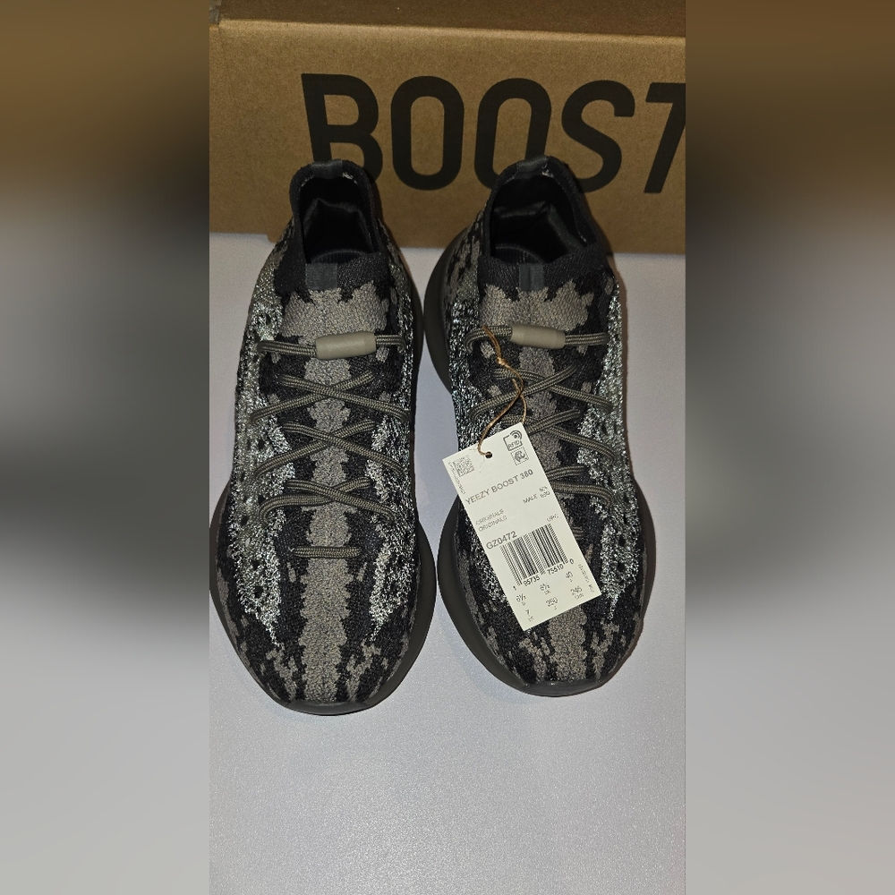 Yeezy Boost 380 Gray Sneakers, Stosal Color, Size US 7 Mens, New.